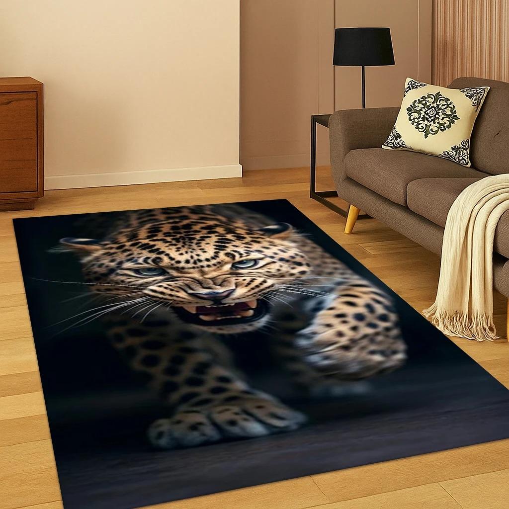 Leopard Cheetah Dreamy Animal Carpet Rug for Home Bedroom Living Room Sofa Doormat Decor Carpets for Living Room Bedroom Decor