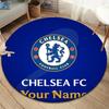 Chelsea F Custom Name Round Area Rug,Carpet Rug for Living Room Bedroom Sofa Playroom Decor,Non-slip Floor Mat