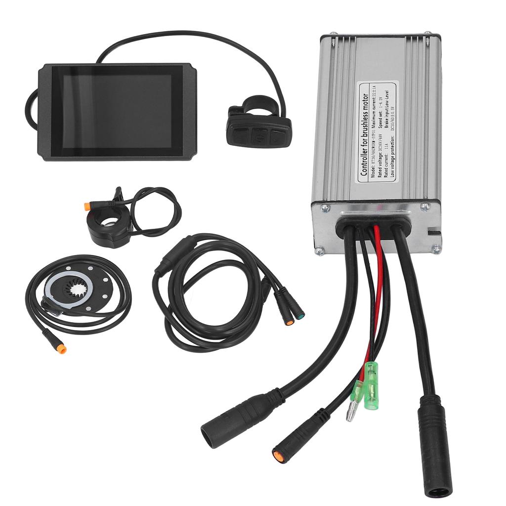 Electric Bicycle Modification Kit Waterproof 22A Controller and LCD8H Display Set for 500W Geared Motor