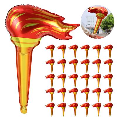 10/20/30 Stück Aufblasbare Fackel Sportspiel Fackel Ballon Gastgeschenke Großhandel Aluminiumfolie Gefälschte Fackel Requisite für Party Wettbewerbszubehör