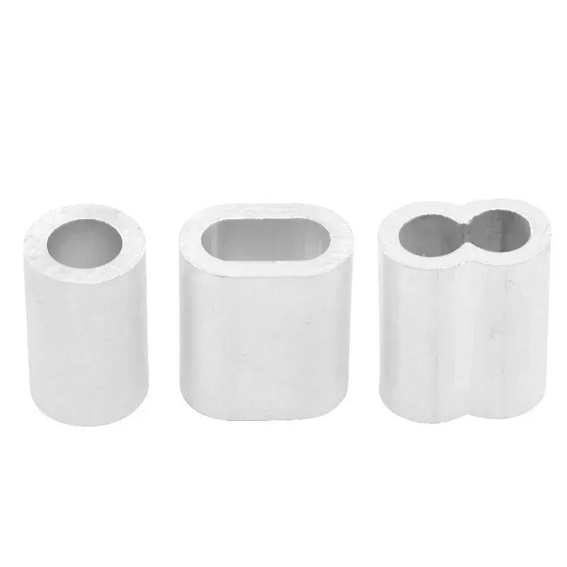 M1 To M10 Full Size Steel Wire Cable Rope Fixing Clip Circular Aluminum Ferrules Round Crimping Loop Clamps Quantity 10--200pcs