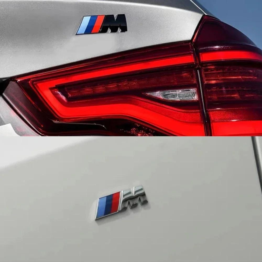 BMW M LOGO Sparno Emblema Ženklelis Galinės Bagažinės Ženklelis 1 3 5 7 Serijoms X1 X3 X5 X6 M Sportas Lipdukas Automobilio Aksesuarai Stilius