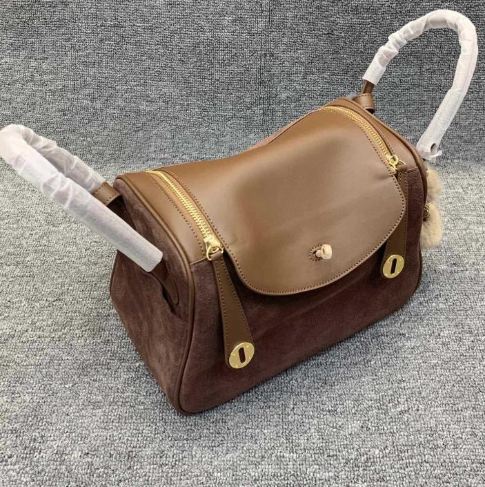 

Женская высококлассная изысканная сумка из кожи ягненка, роскошная сумка через плечо, ретро, из натуральной кожи, одноотделенческая сумка, сумка доктора 26x8x17cm верблюд