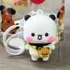 In Stock Panda Bubu And Yier Pendant Dolls Kawaii Toys Cute Cartoon Panda Bear Doll Key Chain Backpack Pendant Couple Gift