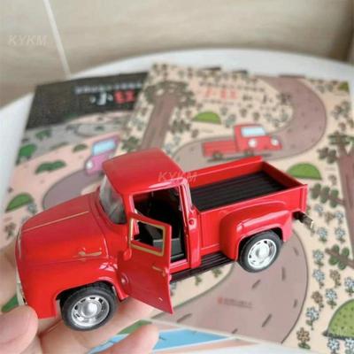 Modrý nákladní automobil Hračka Správná velikost Model auta Mozková hra Červený Hračka bez baterií Černý Kreslený automobil Retro Klasický automobil Zelený