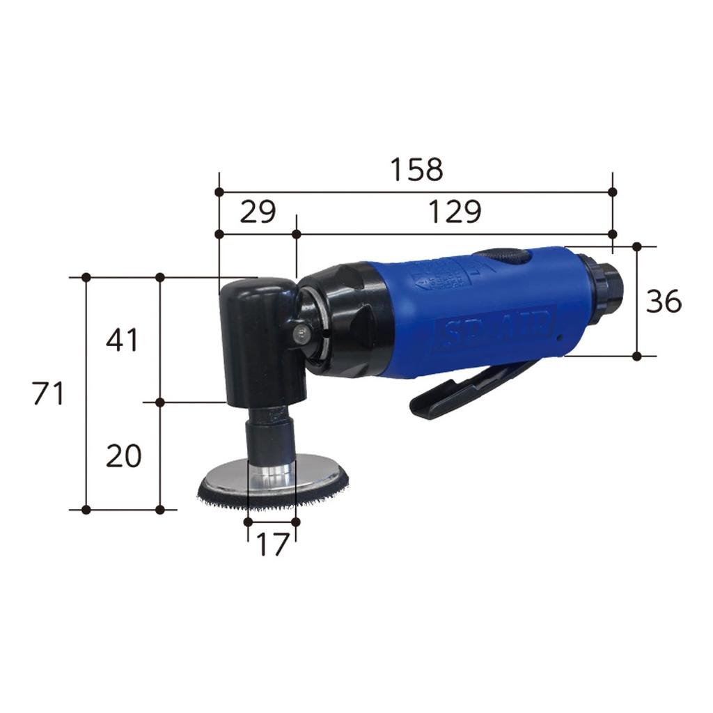 SP Air Sheet Metal Repair Kit Pad 50mm Pad Diameter (SP) (Magic Type) SP-7201G-K