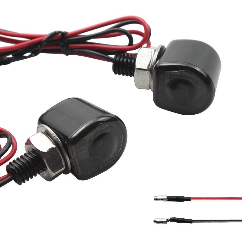 

1 шт. Аксессуары для мотоциклов Металлический ретро мотоцикл модифицированный светодиодный мини-индикатор рулевого сигнала 12 В чёрный