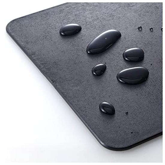 Mac Premium Elastomer Cutting Dishwasher Safe All-Antibacterial Board, (Black)