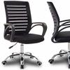 Office Swivel Chair Black Mesh Desk Chair Up To 150Kg