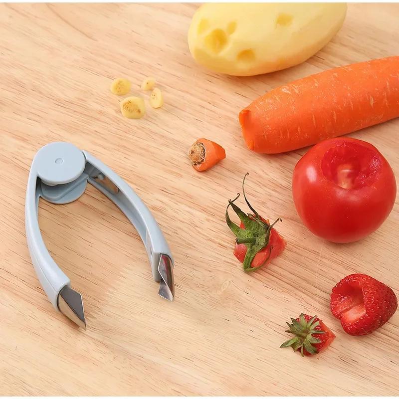 Stainless Steel Pineapple Huller Stem Remover Portable Fruits Vegetables Eye Peeler Corer Home Kitchen Gadgets