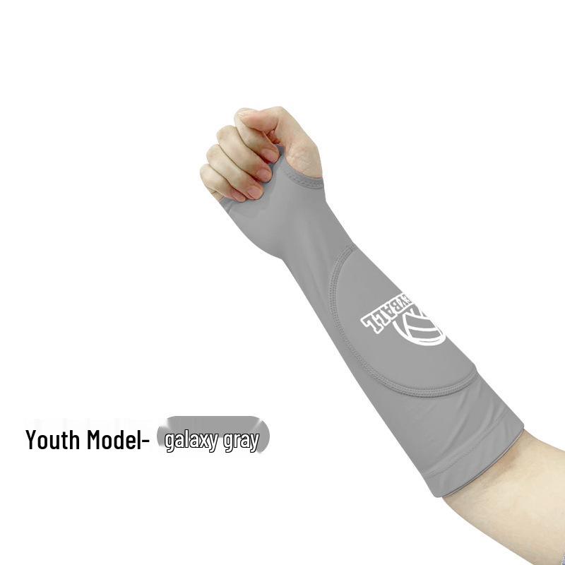 Damen Volleyball & Basketball Anti-Kollisions-Kompressions-Armstulpen - Atmungsaktive, fingerlose Sport-Ellbogenpolster für das Prüfungstraining