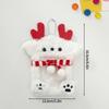 Christmas Photo Card Holder Plush Kawaii Kpop Idol Photo Display Pendant Student ID Card Protective Cover Keychain Xmas Gifts