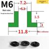 T-förmige Nylon-Dichtungsscheibe M3-M35 Gewinde Isolierabstandshalter