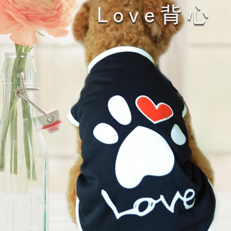 

2020 Одежда для домашних животных Одежда для собак/Майка Love Bears Teddy Одежда для собак Майка Майка