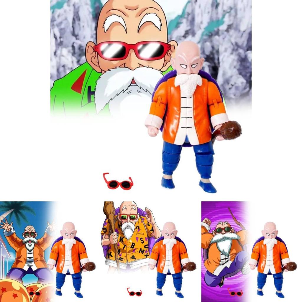 Exquisite Dragon Ball Z Figurine Of Master Roshi With Intricate Detail And Colorful Design
