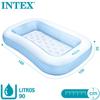 Rectangular Baby Pool, 166cm X 100cm X 25cm, Light Blue, 57403NP