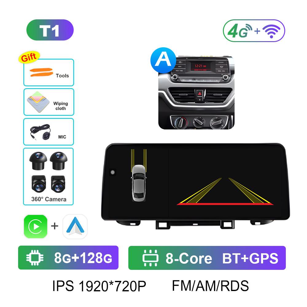 Android Intelligent System DSP Stereo for Kia Sportage 2018 - 2019 Wireless Carplay 12.3 Inch Touch ScreenCooling Fan Bluetooth