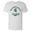 Michigan State Spartans Retro Script Unisex Triblend T-shirt - Heather White
