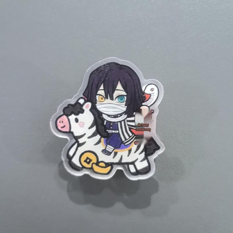 Year of the Horse Demon Slayer Cartoon Acrylic Double-Sided Tomioka Giyu Folder Clip