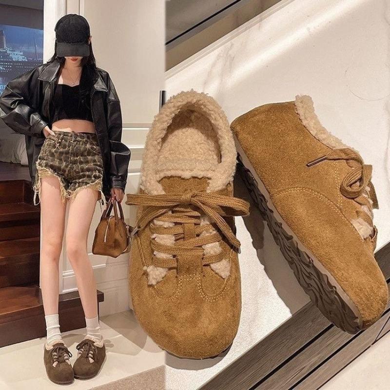 

Туфли «всё включено», Одиночные туфли, Хлопковые туфли, Сноубутсы нового стиля, Флисовые туфли, Женская обувь 40 верблюд