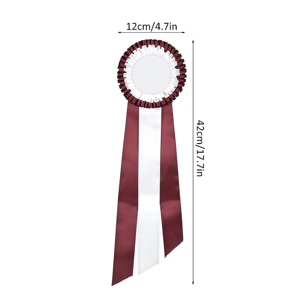 Generous Ribbon Rosette Badge Pin  s Medal Class   Award