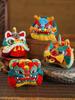 Dragon Boat Festival Embroidered Sachet DIY Kit with Mugwort, Peace Ornament, Tiger and Lion 3D Plush Toys