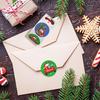 Rolle mit Weihnachtsklebebildern Verschiedene Weihnachtsmuster Umschlag-Siegel Siegel-Aufkleber Papier Geschenkverpackung Zubehör für Scrapbooking