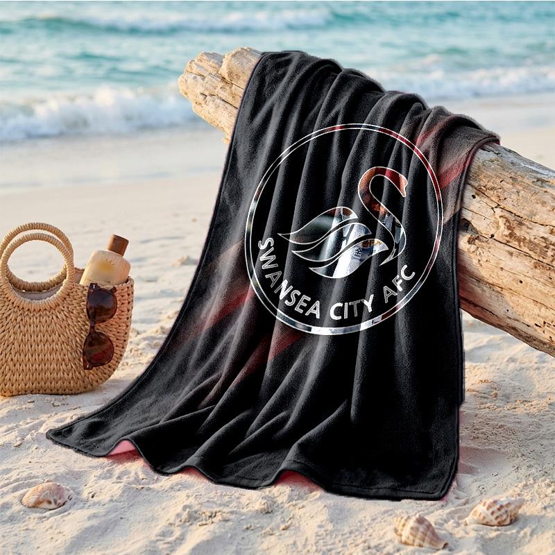 Swansea City Thema Strandtuch Weich Schnell?Trockenes Handtuch für den Sommerstrandurlaub beim Schwimmen