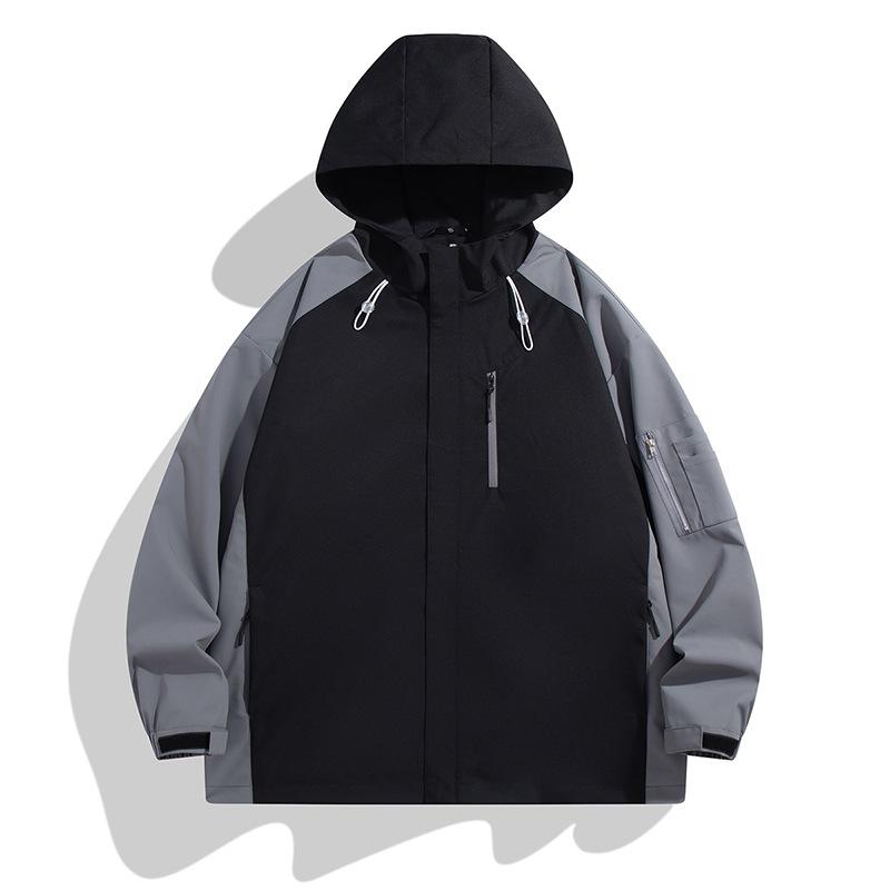 

Hooded Jacket Men s Spring Clothing New Casual Men s Trendy Workwear Outdoor Sports Jacket 3XL