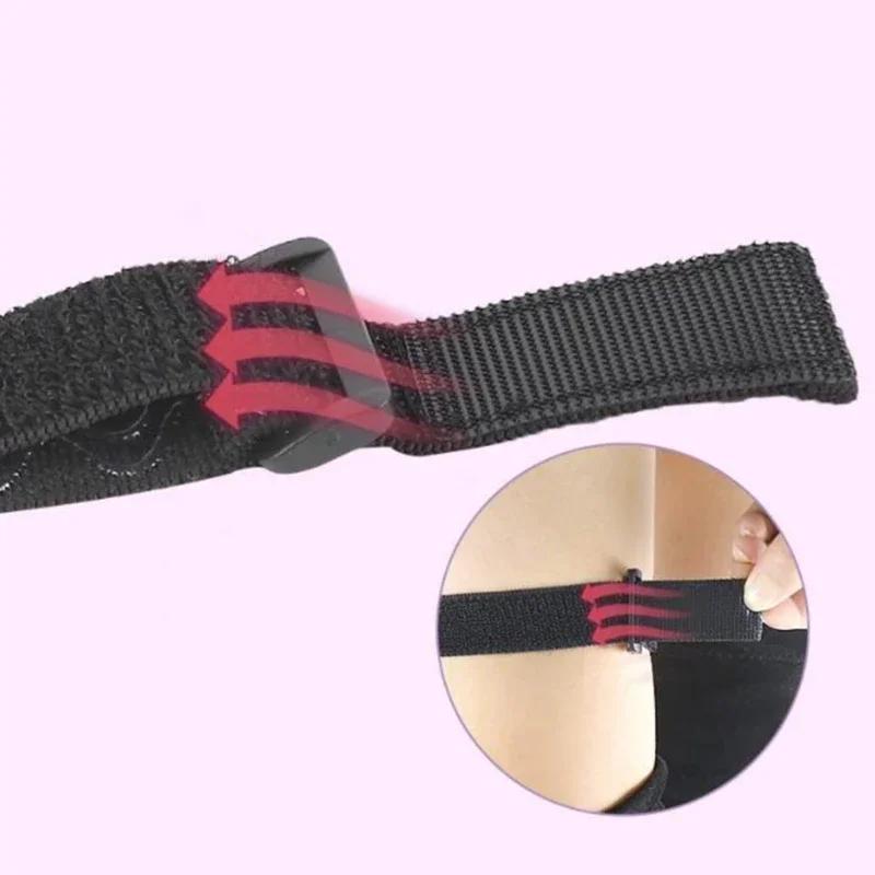 Woman Adjustable Adhesive Elastic Shoe Laces Lock Holding Loose Boot Belt Accessoires Tape Shoelaces Boots Anti-slip Belt Strap