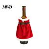 Xmas Drink Ornament Christmas Wine Bottle Cover, Velvet Santa Suit Sleeve, Plush Holiday Decoration Cover for Xmas, New Year, Dinner Table Decor Gift