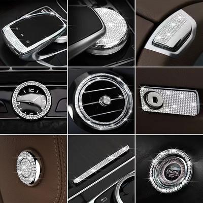 Για Mercedes Benz C GLC Class W205 X253 Διακοσμητικό κάλυμμα κεντρικής κονσόλας Κρυστάλλινο αξεσουάρ εσωτερικού χώρου