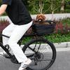 2-in-1 Dog Bike Basket For Rear Rack Pet Carrier Cargo Basket Fits Small Medium Dogs Cats Up To 12LBS For Groceries Daily