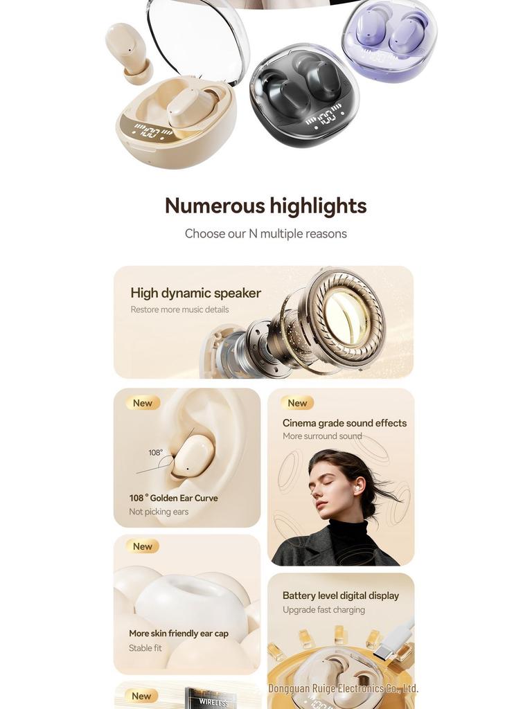 M150 TWS Mini Hi-Fi Wireless AI Earbuds with Bluetooth
