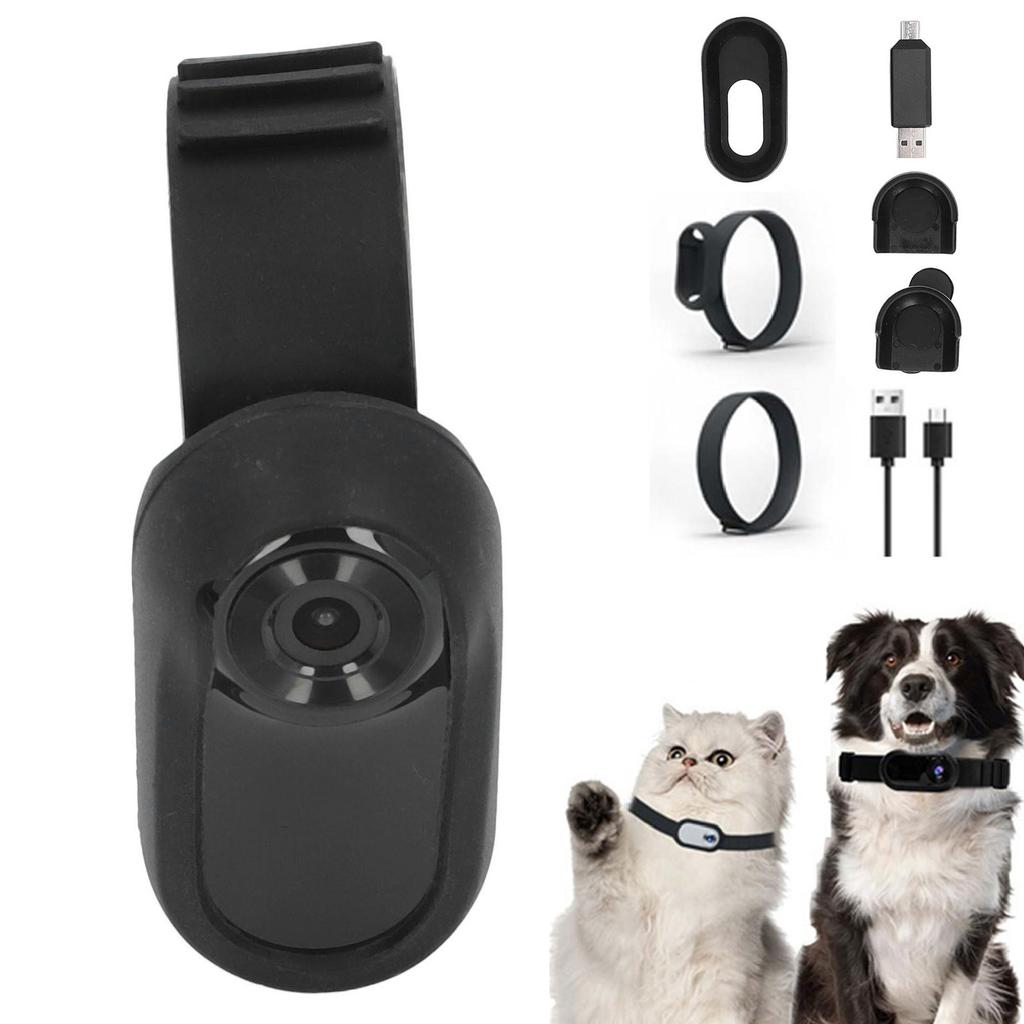 Pet Collar Camera High Definition Portable Dog Collar Camera Action Sport Dog Cam Cat Video Camera