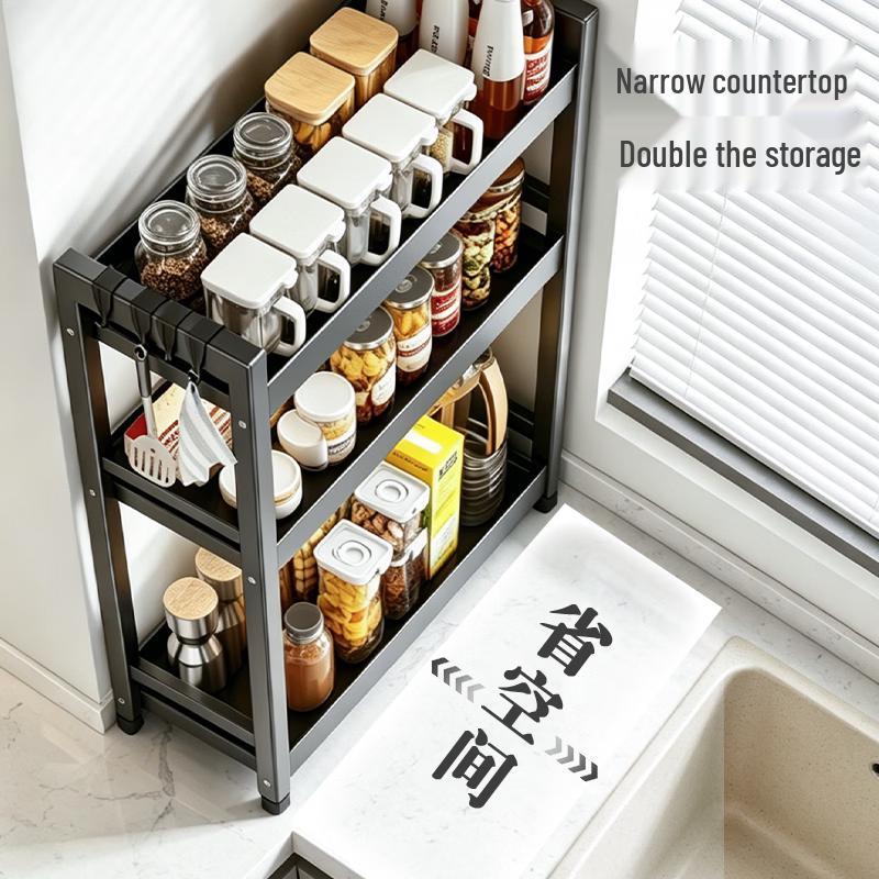 ASD Multi-functional 2-Tier Kitchen Countertop Storage Rack