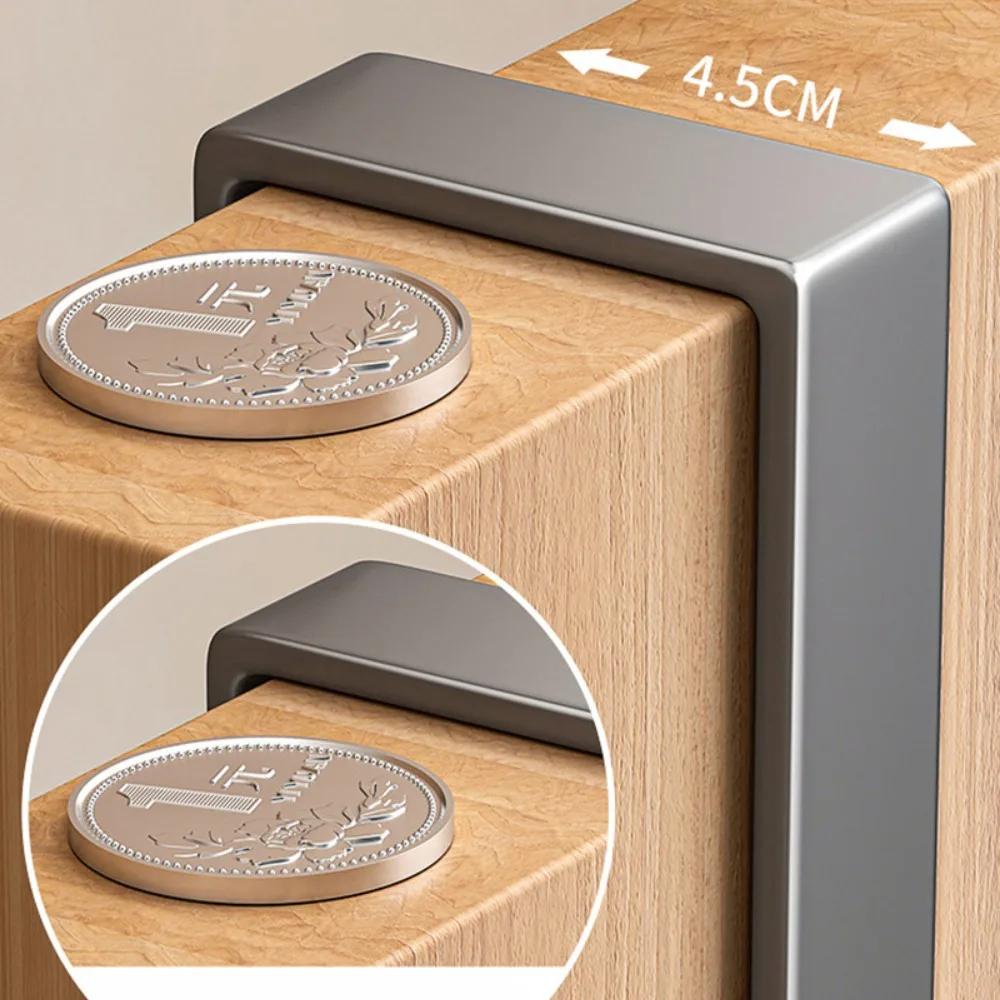 Scalable Hook Behind The Door Carbon Steel No Punching Required Cabinet Coat Hook Waterproof Wear-resisting Bedroom Storage Rack