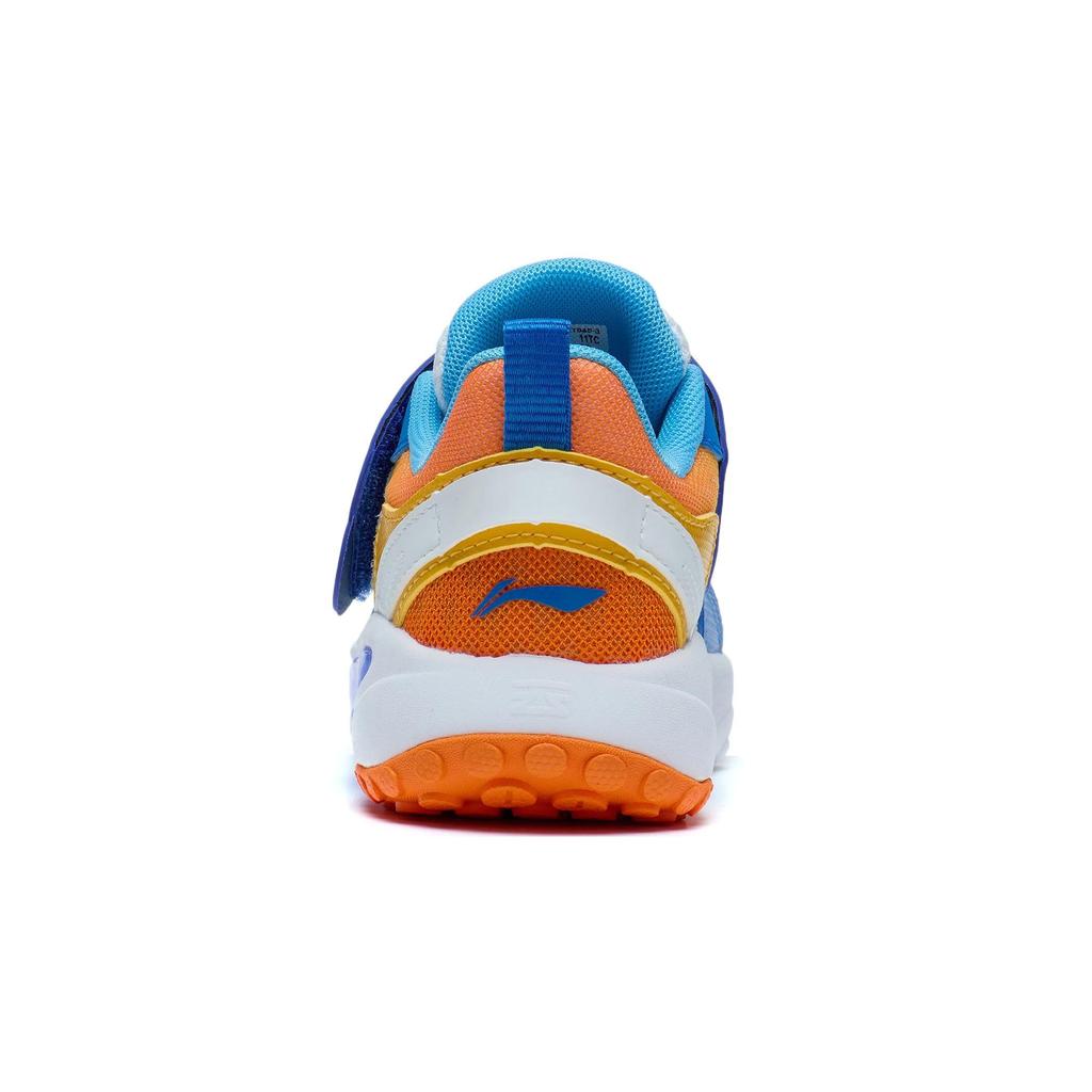 Li Ning Comfortable Versatile Breathable Lightweight Casual Shoes Kids Shoes Blue Orange YKNT048-3