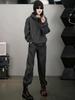 European 2025 Winter Women's Casual Hoodie & Wide-Leg Pants Set