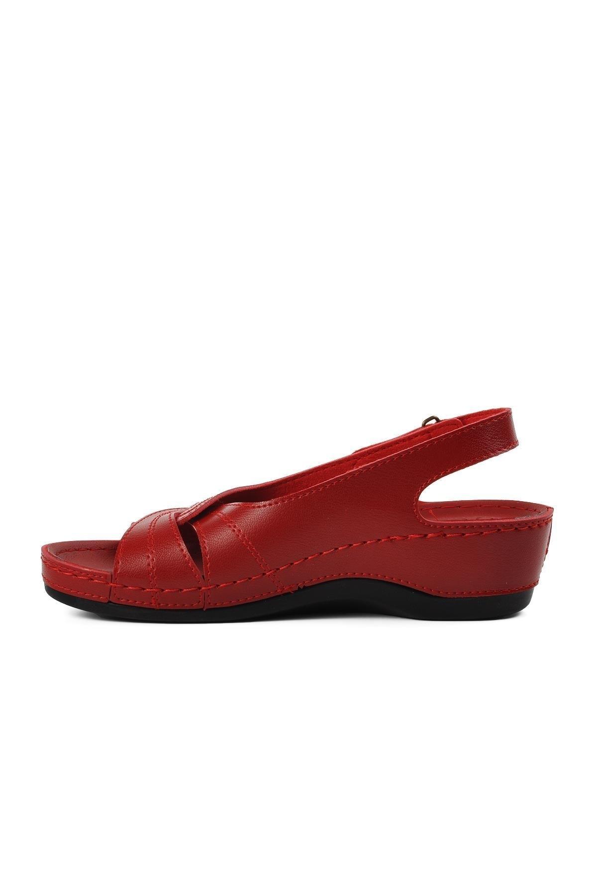 

Women s Casual Sandals 41.272 Red Wedge Heel Sandals 36