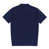 FERRAROMILANO Men'S Scalloped Knit Short Sleeve Sweater Deep Blue (Am0Dts20345)