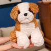 26CM Simulated Dog Plush Toys Soft Stuffed Cartoon Animal Puppy Dog Doll Lifelike Brown Saint Bernard Husky Teddy Accompany Toy