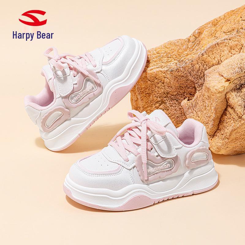 Habi Bear Boys' & Girls' Spring/Autumn PU Leather Casual Sports Shoes