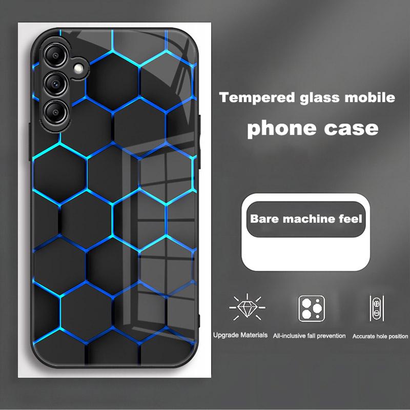 For Samsung Galaxy A56 Case SM-A566B Fashion Painted Cover Tempered Glass Case For Samsung A16 A26 A36 Galaxy A56 5G Shell Coque