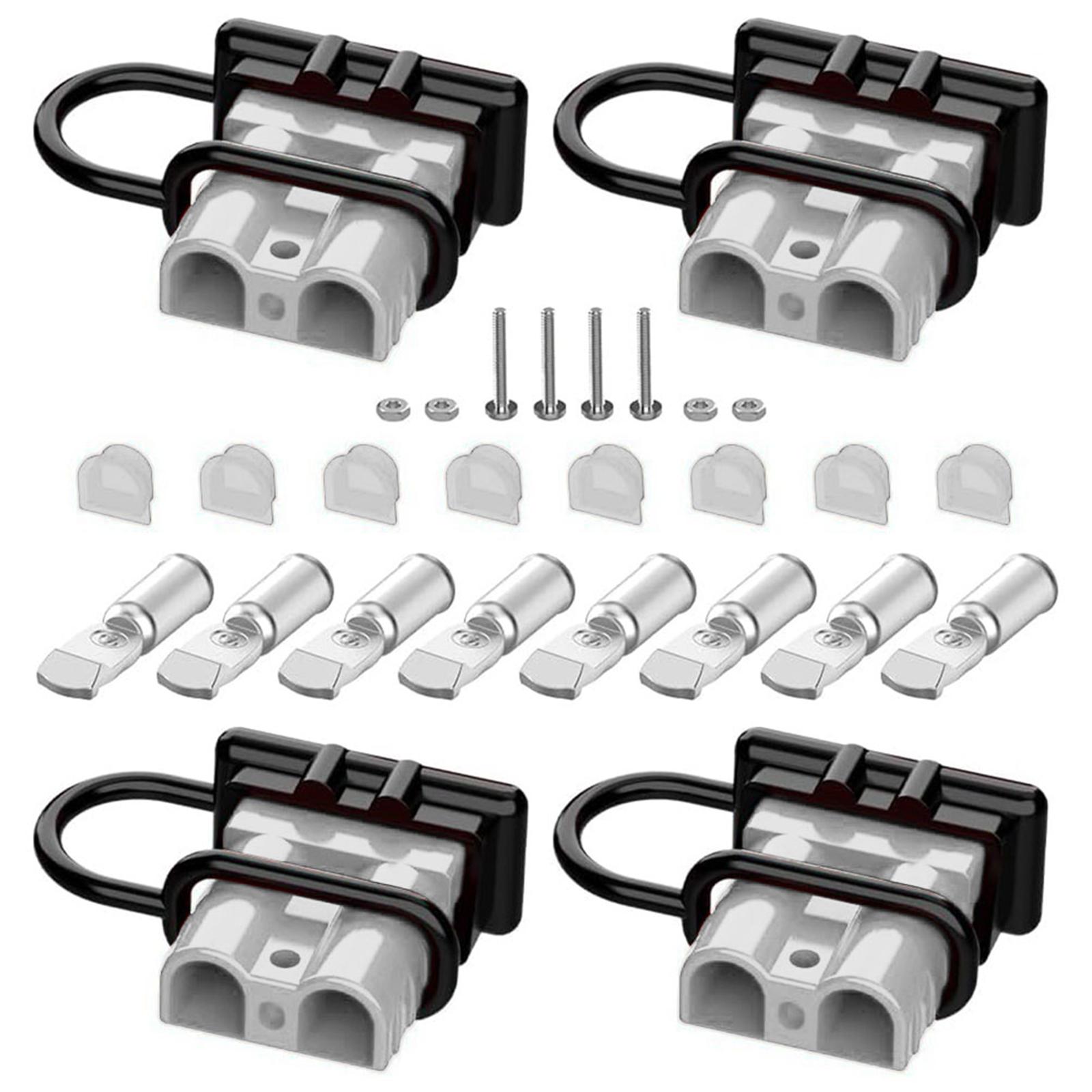 Complete Set AMP Gauge RVs Towing Winch Quick Connect Systems Applications Battery Quick Connect Compatibility серый