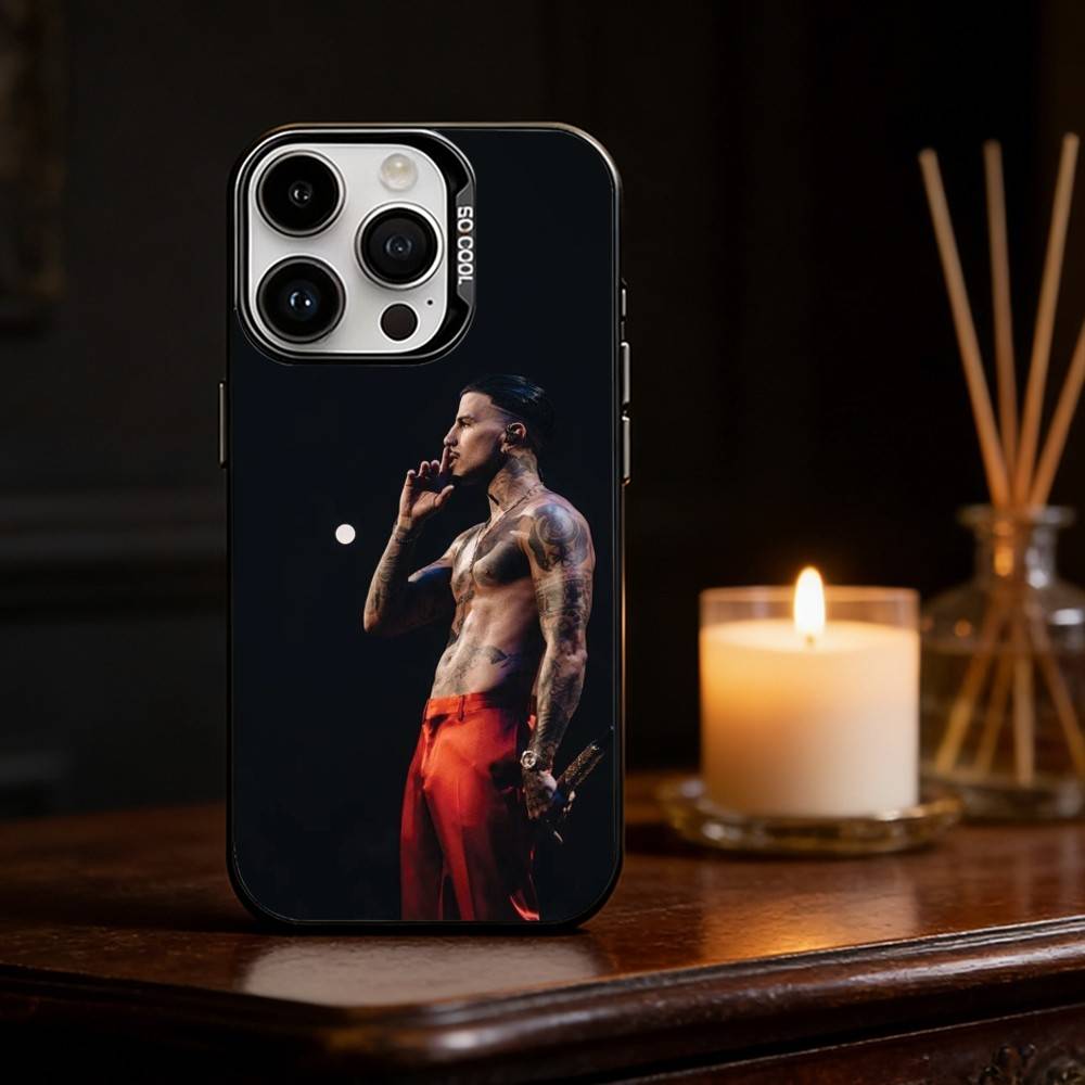 Singer R-Rauw Alejandro Phone Case For iPhone 17,16,15,14,13,12,11,Pro Max,Plus Candy Silver Cover iPhone15promax