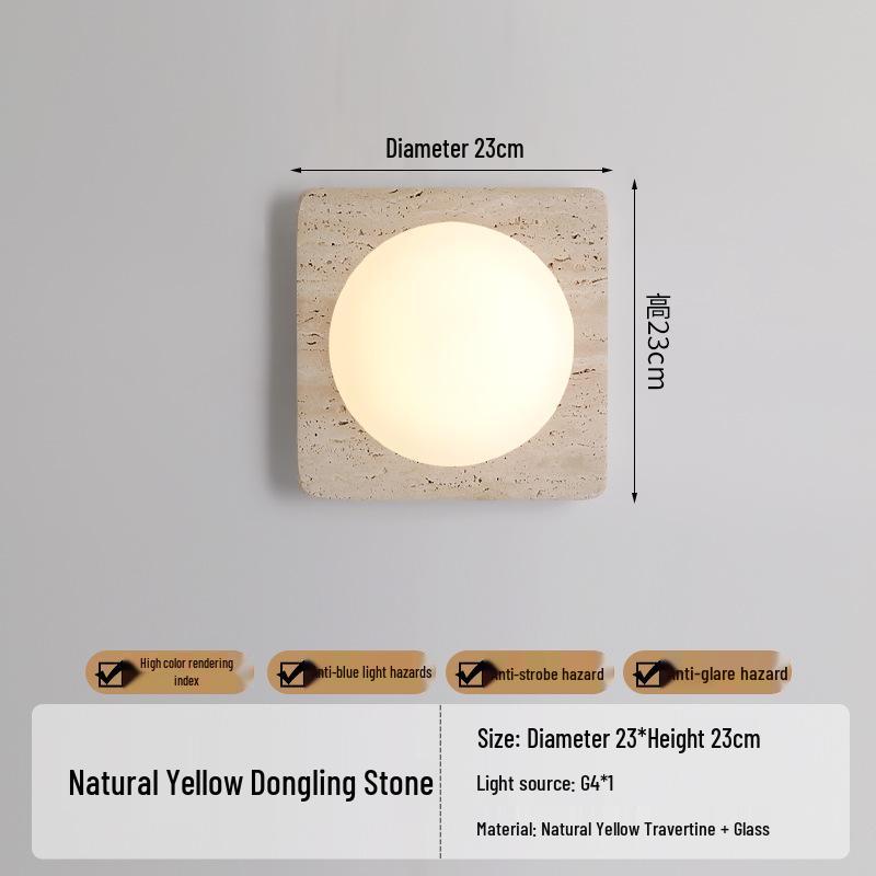Wabi-Sabi Style Japanese Walnut Wall Lamp for Living Room, Bedroom, Hotel Entrance, or Corridor.