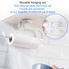 Tissueshouder Hangend Opbergrek Wandmontage Zuignap Multifunctioneel Badkamer Handdoek Toiletrol Papier Handdoek Keuken Plastic Folie Organizer Huis
