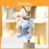 Cartoon Elephant Plush Doll With Short Pile Material Gift For Kids And Teens Keyring Accessory