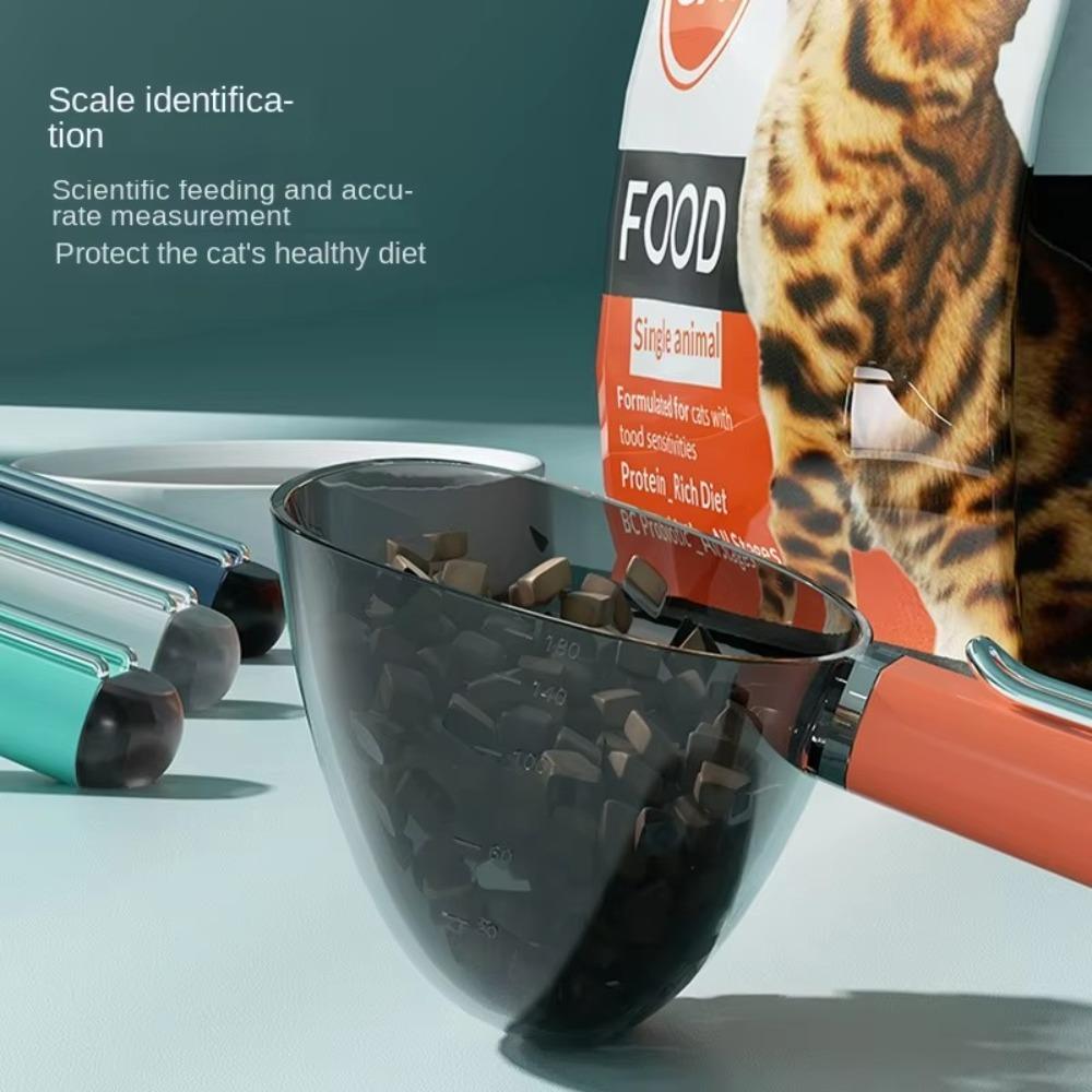 2 In 1 Pet Food Shovel Plastic Baking Measuring Cup Thicken Rice Scoop Feeding Dogs Cats